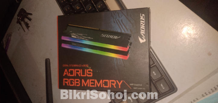 GIGABYTE AORUS RGB 16GB (2X8GB) 3733MHz DDR4 Ram